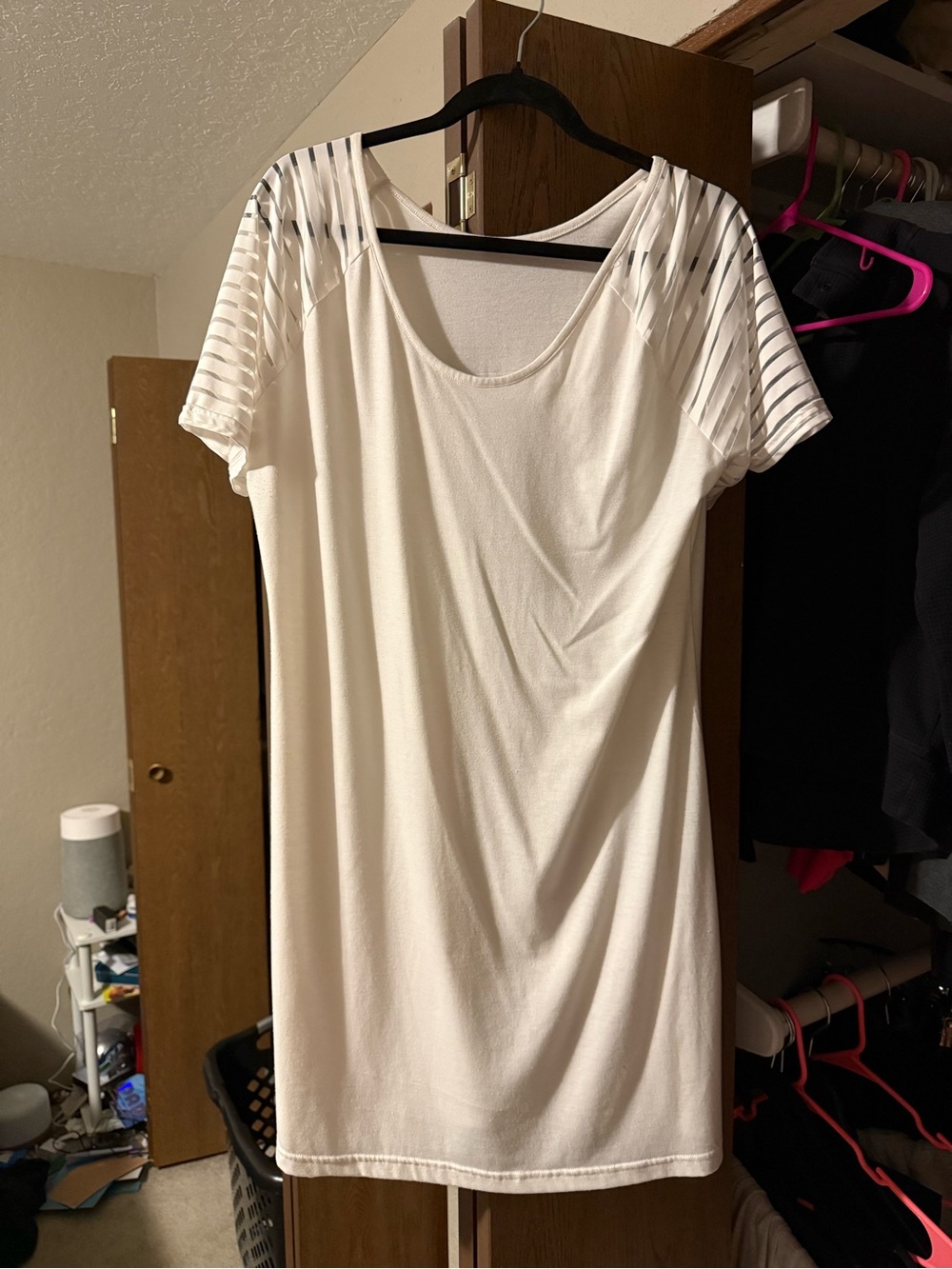 Cupshe Striped Raglan Sleeve T-Shirt Dress